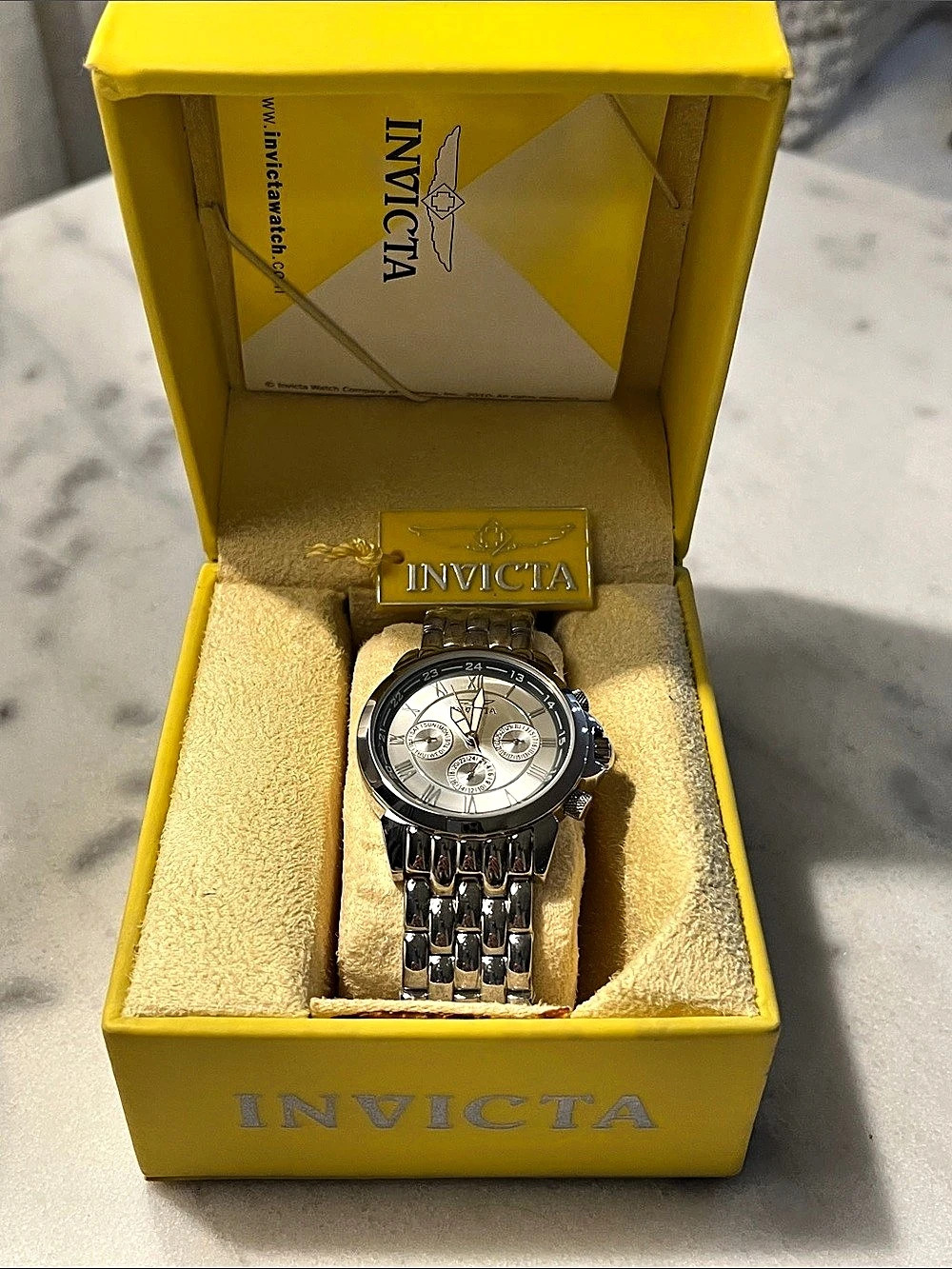 NEW Invicta 2875 Watch Silver & Gold